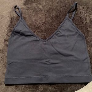 navy blue crop top